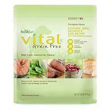 Freshpet Vital Complete Meals Grain Free Chicken Beef Salmon Egg Fresh Dog Food 5 5 Lbs Petco Deli Fresh Dog Food Recipes Chicken Recipes