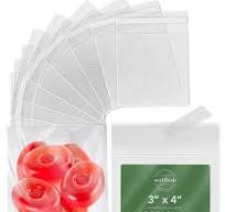 Self Sealing Cellophane Bags - 3" x 4" (1000 Count) - Clear Plastic  Resealable Cello Bag - Cellophane Treat Bags, Cookie Bags for Packaging,  Candy ...