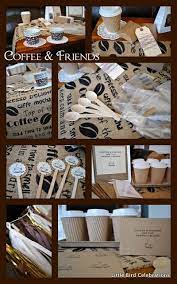 This runner is perfect for a national coffee day get together because you can easily label coffee creamers and toppings. Little Bird Celebrations Party Ideas Party Supplies And Party Decorations Coffee And Friends Coffee Party Coffee Bar Party Coffee Themed Party