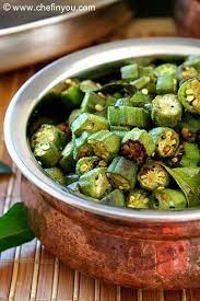 Okra Curry No Mushy Slightly Crisp And Soft With Just A Hint Of Spices Bhindi Curry Recipe Curry Recipes Indian Okra Recipes