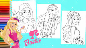 Barbie coloring pages themselves are presented with various themes and ideas for kids of all ages, especially loved by girls. How To Color Barbie Dreamhouse Coloring Book Barbie Coloring Pages Youtube