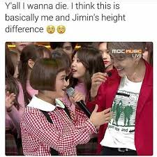 Well Umm I M Like 5 7 170 Cm So Not Much Of A Difference What With Jimin Being 175 Cm Bts Memes Bts Funny Bts Boys