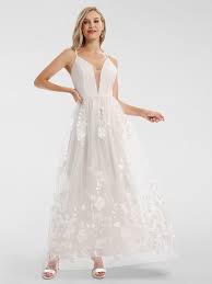 Apart neckholder chiffon brautkleid hochzeitskleid karamell größe40. Apart Hochzeitskleid Mit 3 D Bluten Klingel