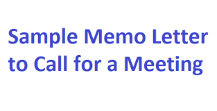Fill out the memorandum sample letter form for free! Sample Memo Letter To Call For A Meeting Letter Formats And Sample Letters