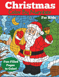 Print and enjoy our christmas color by numbers with your family. Christmas Color By Number For Kids Christmas Number Coloring Book Color By Number Books Dp Kids Christmas Coloring Books For Kids 9781947243286 Amazon Com Books