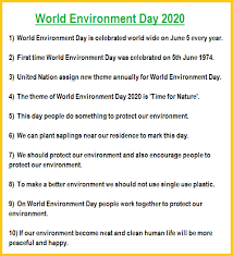 Why world environment day is observed on 5th june every year? 10 Lines On World Environment Day