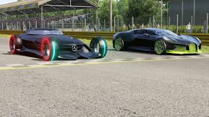 Mercedes Benz Silver Arrow Vs Bugatti La Voiture Noire At Monza Full Course In 2020 Bugatti Mercedes Benz Racing Simulator