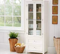 Height double door floor cabinet in white combines style and storage in your bathroom with its elegant crown top molding and adjustable shelves. Classic Linen Closet Pottery Barn