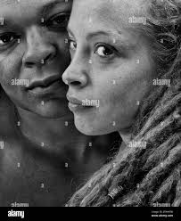 Romance africaine Banque d'images noir et blanc