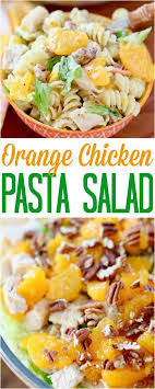 Orange Chicken Pasta Salad The Country Cook Recipe Pasta Salad Chicken Pasta Chicken Pasta Salad
