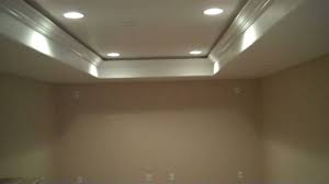 While a tray ceiling is a variation of the coffered ceiling, there are a few differences between these two types of ceilings. Colorado Basement Finishing T V Greater Heights With Tray Ceilings Youtube