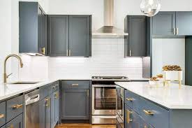 Dark cabinets don't have to be black—if the midnight mood isn't for you, consider a lighter shade of brown. Dark Gray Kitchen Cabinets Design Gallery Designing Idea