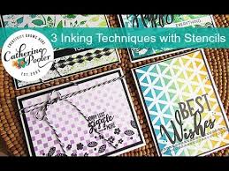 If you make a purchase via a link on this site, card making circle may receive a small commission on the so, i've outlined some of the card making techniques for beginners to provide a foundation to. 3 Ink And Stencil Techniques For Card Making Youtube