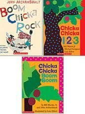 Your kids will love this silly song for children; Chicka Chicka Boom Pack 3 Books By Bill Martin Jr