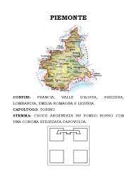 Appunto di geografia per le scuole medie che illustra il territorio, la popolazione e l'economia della regione italiana. Lezione Facilitata Sulla Regione Piemonte Testo In Stampato Maiuscolo E Tante Immagini Da Colorare Map Aosta Valle