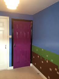 Build a 5x4 frame out of coal blocks in the wall. Minecraft Bedroom With Nether Portal Minecraft Bedroom Minecraft Room Kids Bedroom