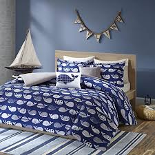 When shopping for kids bedding and bedding sets, it becomes absolutely important to pick the right set of quilts and pillows. Urban Habitat Kids Moby Full Queen Kids Bedding Sets For Boys Navy Whale 5 Pieces Boy Comforter Set 100 Cotton Kid Childrens Bedroom Comforters Buy Online In Bahamas At Bahamas Desertcart Com Productid 46753037