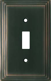 Art Deco Step Oil Rubbed Bronze Light Switch Plates Outlet Covers Wallplates Oil Rubbed Bronze Light Fixtures Art Deco Decor Light Switch Plates
