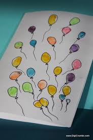 Birthday Card Ideas For Kids To Draw Digicrumbs Art Birthday Fingerprint Art Fingerprint Crafts