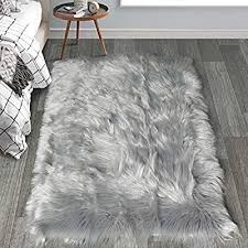 Get set for faux sheepskin rug at argos. Pin By Ella On Haileys Room Grey Fluffy Carpet Grey Fluffy Rug Grey Fur Rug