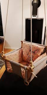 Bau Und Nahanleitung Babyschaukel Schaukel Baby Baby Diy Babybetten