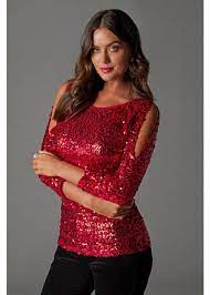 Boston proper is an american retailer that specializes in women's apparel and accessories. Sequin Cold Shoulder Top Boston Proper