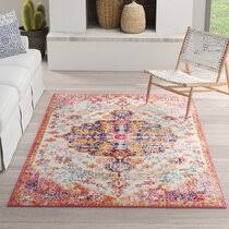 Start it from the bottom, get it here. Teal And Coral Area Rug Wayfair