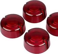 3 pulgadas de estilo plano rojo señales de giro cubiertas de lente  sustituye al OEM 68457-86 para Harley Dyna Softail Sportster, 2 pares