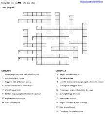 Teka teki silang sejarah kelas xii bab iii2 pdf. Contoh Soal Teka Teki Silang Tts Tema Geografi Rumah Pintar