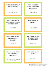 Moana Trivia Quiz Free Printable The Life Of Spicers