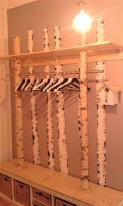 Holzbretter als basis für unzählige arbeiten im haus und garten. Eine Garderobe Aus Birke Wunderschone Garderobe Aus Birkenstammen Platzsparend Und Doch Hat Viel Platz Egal Ob Fur Birke Birkenstamm Garderobe Selber Bauen