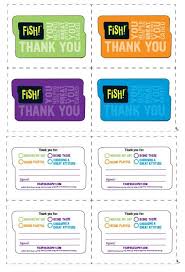 Print These Fish Thank You Cards And Let Someone Know How