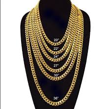 24k gold plated fabulous chunky heavy solid miami cuban link