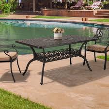 Target/patio & garden/cast aluminum dining table (163)‎. Darby Home Co Adelle Metal Dining Table Reviews Wayfair