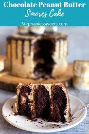 S Mores Peanut Butter Cake Stephanies Sweet Treats Recipe Homemade Recipes Dessert Chocolate Butter Peanut Butter Cake