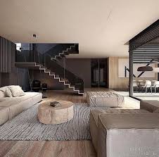 Modern Interior Design On Instagram I Really Enjoy The Staircase Of This Room Modern Houses Interior Modern House Design Living Room Decor Modern