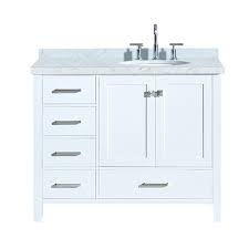 48 inch bathroom vanity right side sink. Ariel A043s R Vo Wht Cambridge 43 Inch Right Offset Single Oval Sink Vanity Ariel A043s R Vo Esp Cambridge 43 Inch