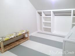 Slanted storage a new slant on storage!! Slanted Wall Built Ins With Hidden Storage My Love 2 Create