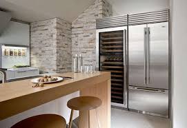 Depth without door or handles: A Perfect Pairing Sub Zero S French Door Refrigerator And Wolf S New Gas Range Remodelista