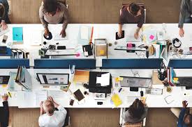 See more ideas about reception desk design, counter design, office interiors. Hot Desking The Eternally New Workspace Konica Minolta