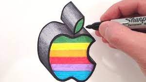 Remember to move and rotate the 3d model and fill all the blocks. How To Draw The Apple Logo In Color 3d Youtube