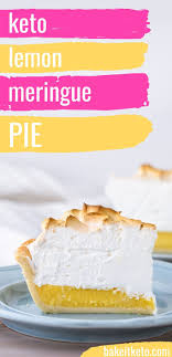 Heavenly Keto Lemon Meringue Pie Recipe Lemon Dessert Recipes Meringue Pie Lemon Meringue Pie