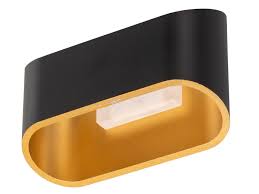 Im schlafzimmer ist eine vielseitige beleuchtung gefragt, die morgens munter machen und abends zur entspannung beitragen kann. Led Wandlampe Up And Down Light In Schwarz Gold Furs Wohnzimmer Schlafzimmer Kaufen Bei Setpoint Deutschland Gmbh