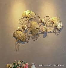 Wohnzimmer Eisen Kunst Ginkgo Blatt 3d Wanddekoration Haus Und Garten Dekoration Gunstig Online Kaufen In 2020 Dekoration Gunstig Eisen Kunst Wanddekoration