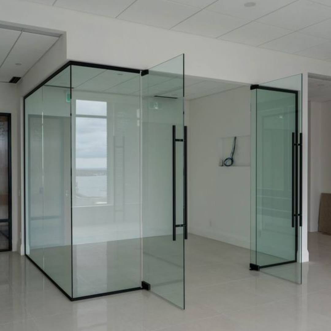 OFFICE GLASS PARTITION DOOR FIXING PRICE product image