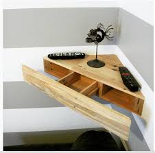Upcycled Corner Floating Shelf Desk Pallets Tekli Raf Palet Tahtasi Ahsap Raf