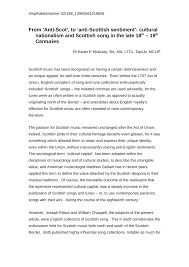 A 'pingback' is where the artist gets the opportunity to make suggested changes and then send james an updated mix which he can comment on further. Pdf From Anti Scot To Anti Scottish Sentiment Cultural Nationalism And Scottish Song In The Late Eighteenth To Nineteenth Centuries