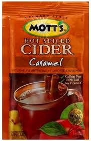 motts hot ed cider caramel drink