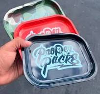 Custom Etched Tin Rolling Tray Medium 10.6"x6.3" (Magnetic ...