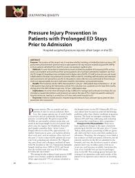 PDF) Pressure Injury Prevention in Patients with Prolonged ED Stays Prior  to Admission
